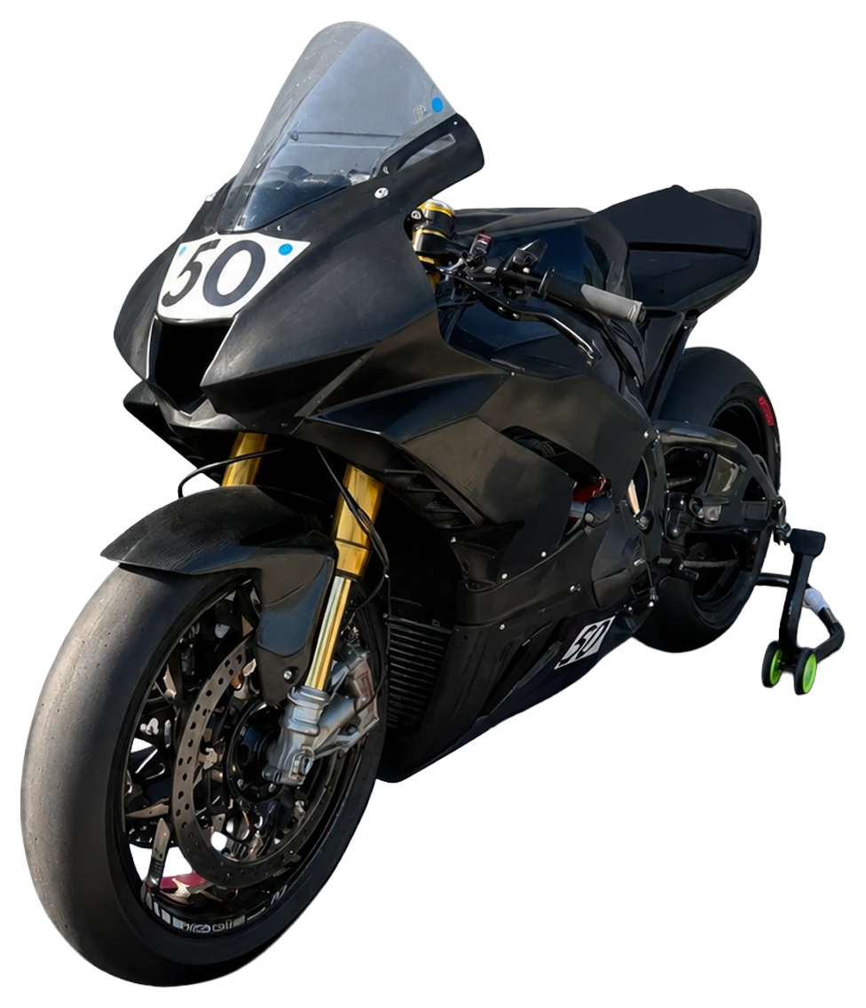 Honda CBR 1000 RR-R de piste — livrée rouge et noire