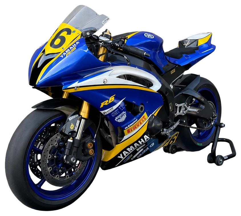 Yamaha R6 de piste